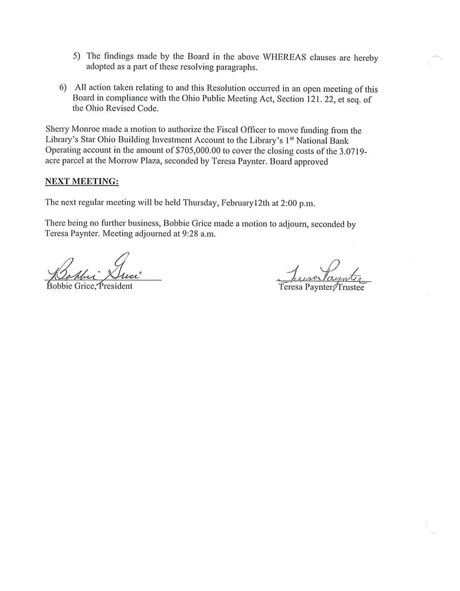 Board Meeting Minutes