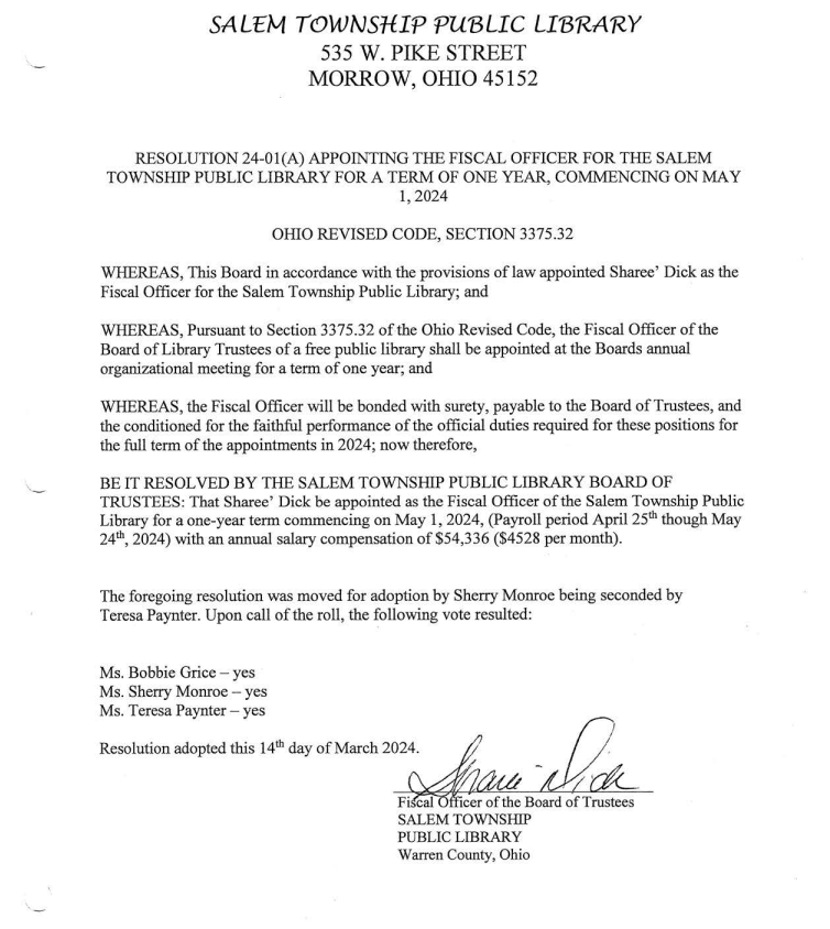 Board Meeting Minutes