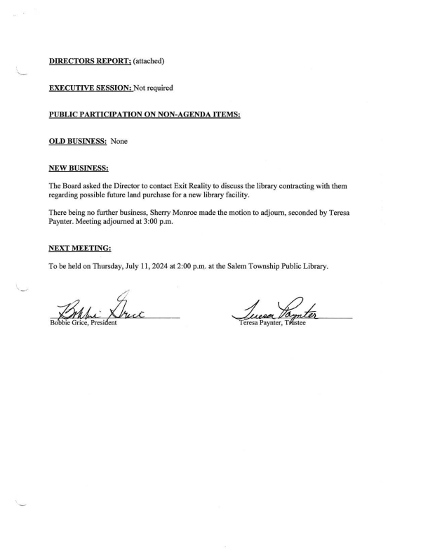 Board Meeting Minutes