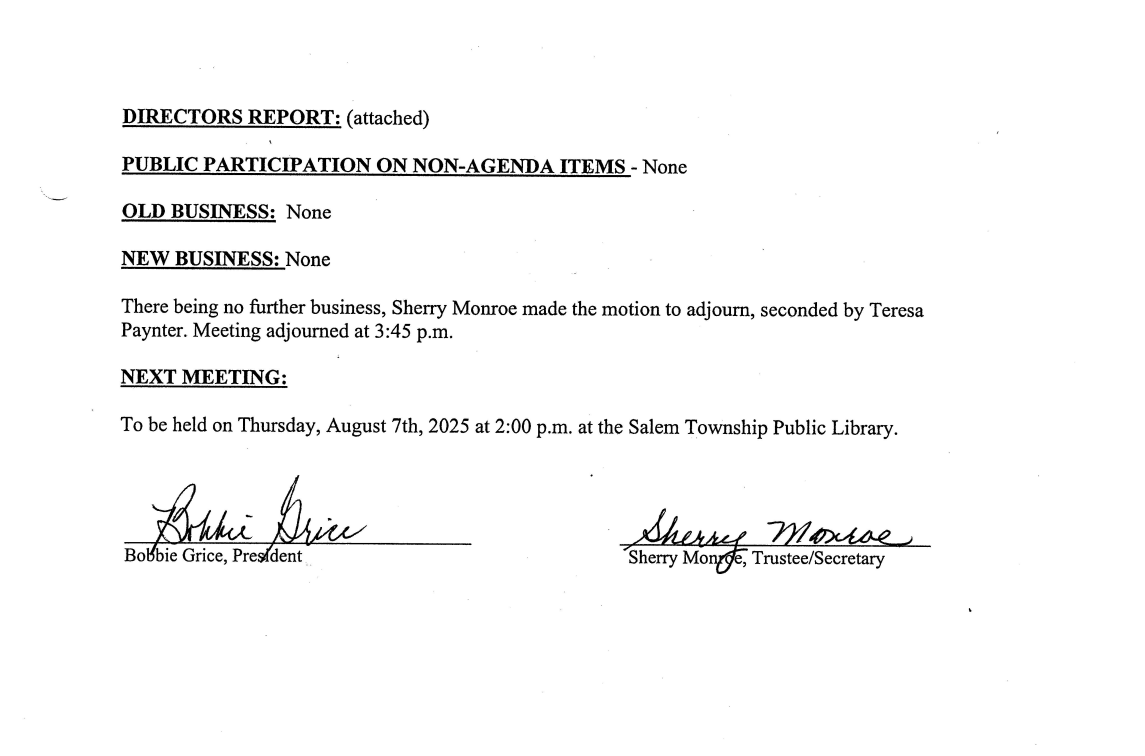 Board Meeting Minutes 07-10-25 Pt2