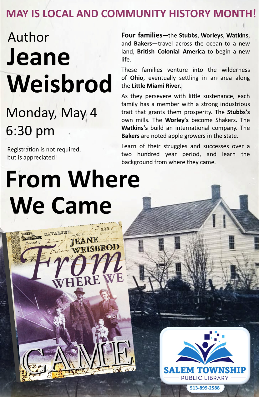 Handout Jeane Weisbrod event.