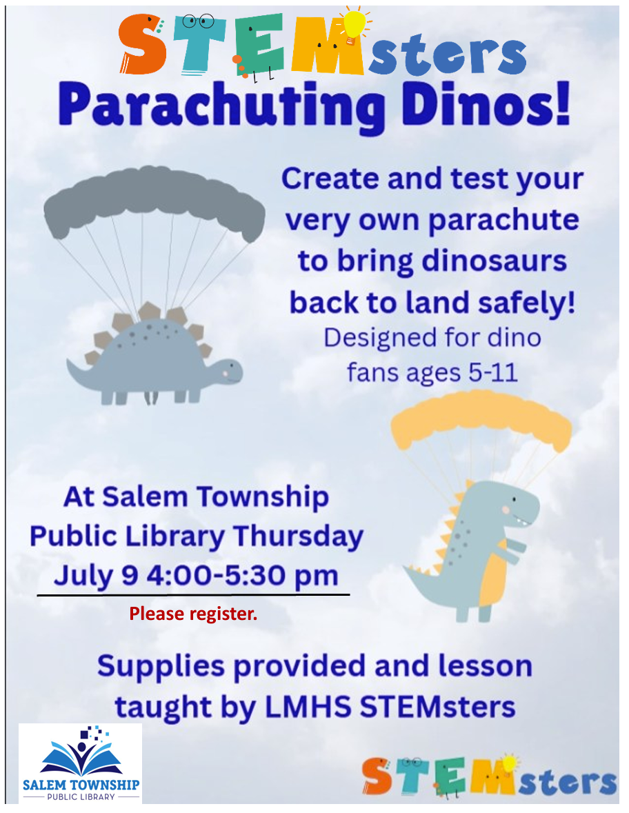 Stemsters Parachuting Dino's!