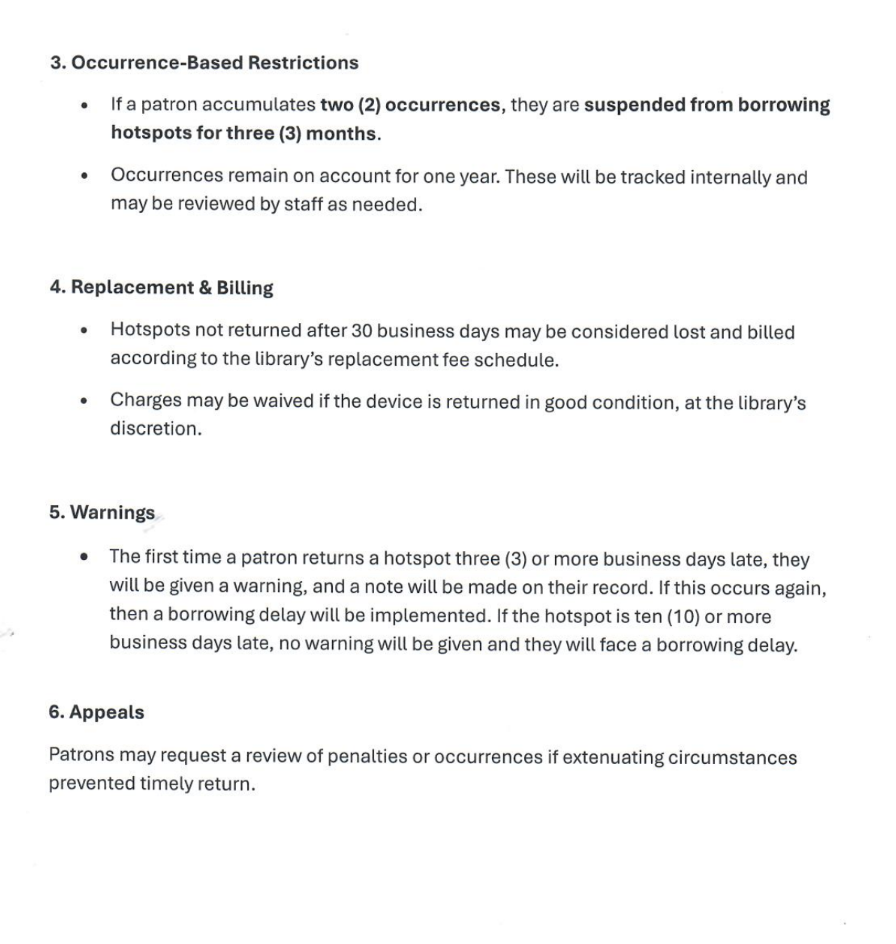 Hot Spot Policy 2